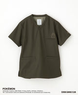 男女通用款 Scrub Canvas Club:<BR>寶可夢刷手衣 - Classico克萊希台灣官方網站 - スクラブ