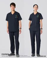 男女通用款 Scrub Canvas Club:<BR>寶可夢刷手褲